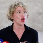 Zagreb, 26.09.2023 - Ivana Kekin dala izjavu za medije u Hrvatskom saboru