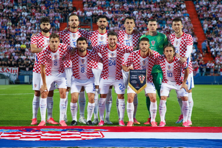 Varazdin, Croatia, 070626. City stadium. Friendly football game before the World Cup, Croatia - Slovenia. In photo: star